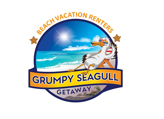 design a modern beach logo with my innovative thought process