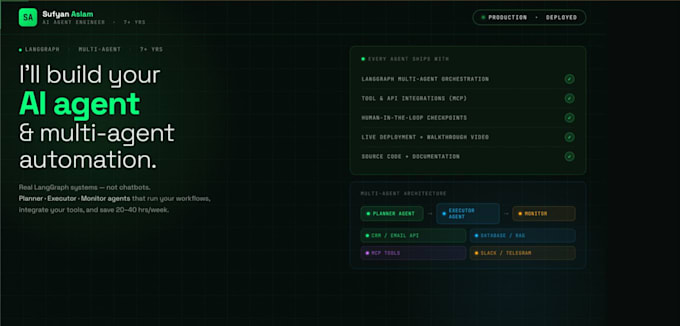 build langgrapgh ai agents, multi agent automation systems
