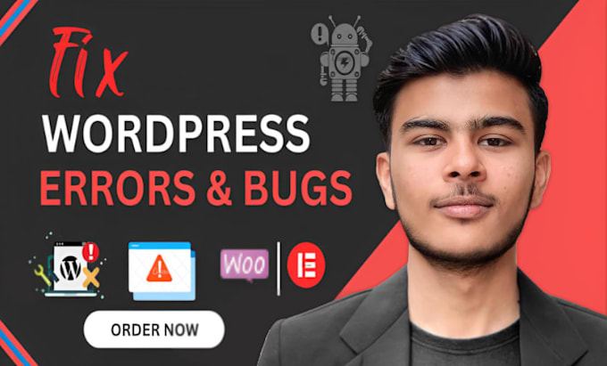 fix or resolve any wordpress bug, error, issues or problem