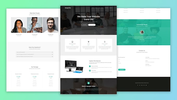 Create and design a responsive website using html css and js by ...