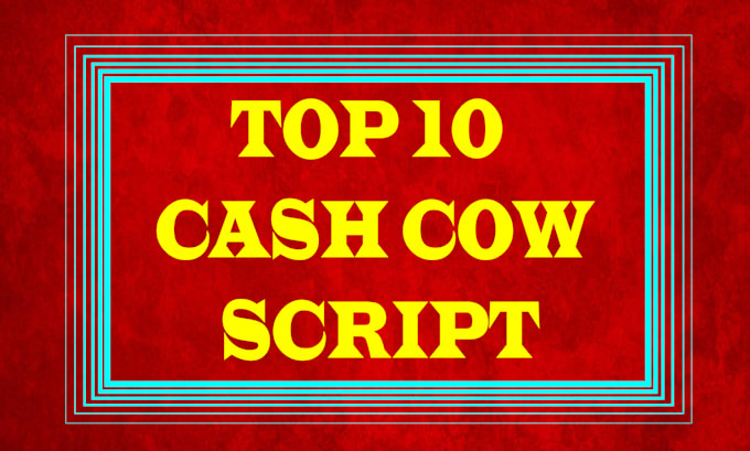 Write top 10 cash cow script for your youtube channel by Mdsaikat689 ...