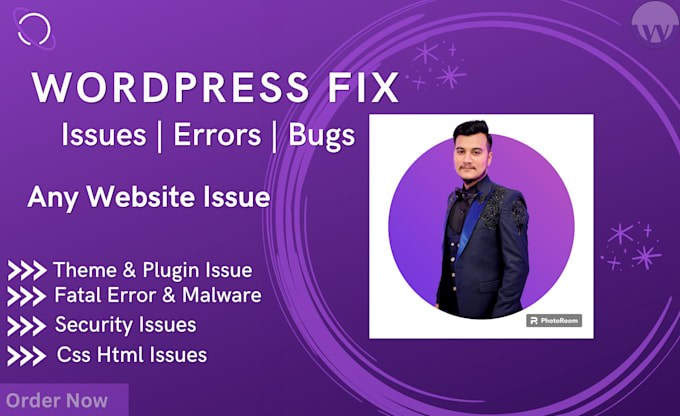 fix wordpress issues, wordpress website or errors