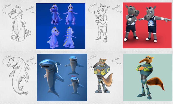 rig and animate custom 3d characters for your project