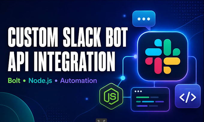 build a custom slack bot or slack API integration