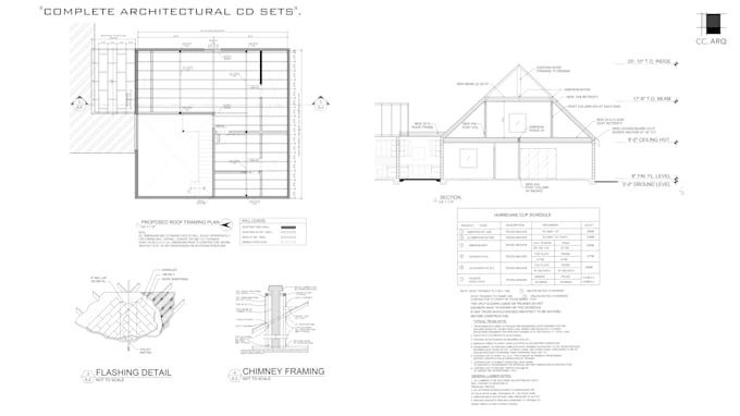 do architectural cd sets, construction drawings and permits