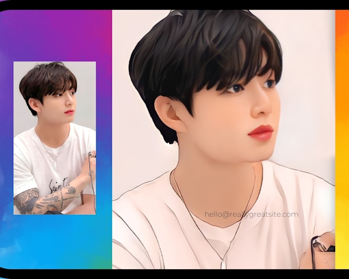 draw vector cartoon from your photo