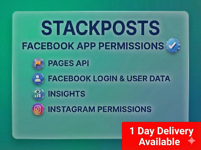 provide facebook and instagram app for stackposts