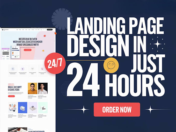 design a quick elementor landing page for your website