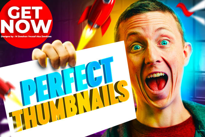 design a perfect youtube thumbnail for you