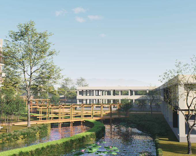 do 3d architectural rendering and 3d landscape design