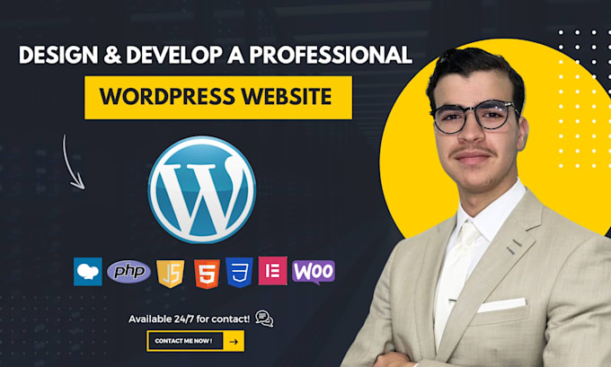 design and develop a professional wordpress website for your business