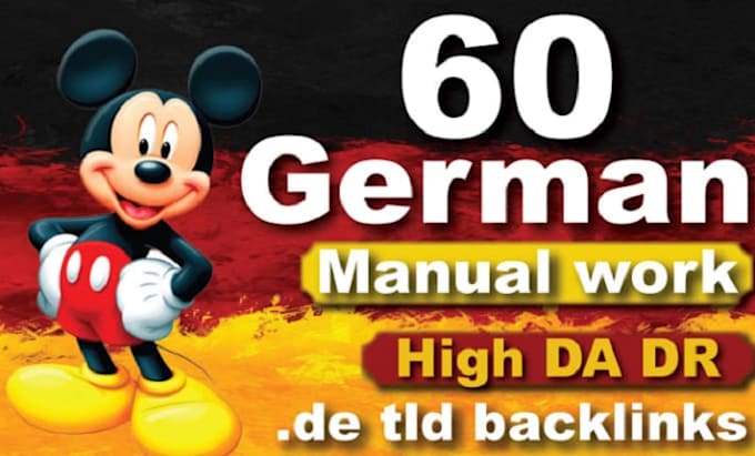 create 100 permanent german SEO backlinks on de site