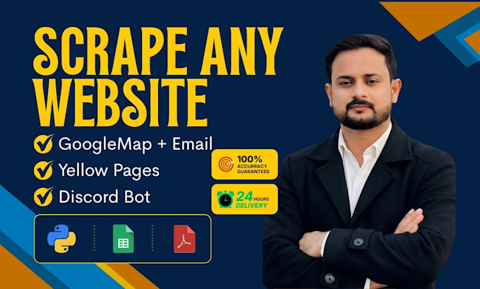 do data scraping, google map scraper, b2b data extraction for you
