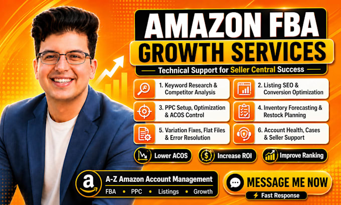 be your amazon fba virtual assistant and amazon account manager