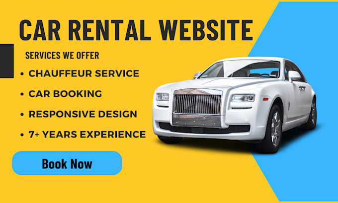 Design car rental car booking website chauffeur website by Abubakr