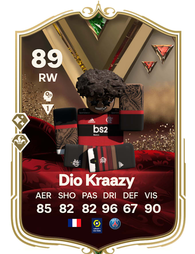 make a custom roblox gfx fifa card