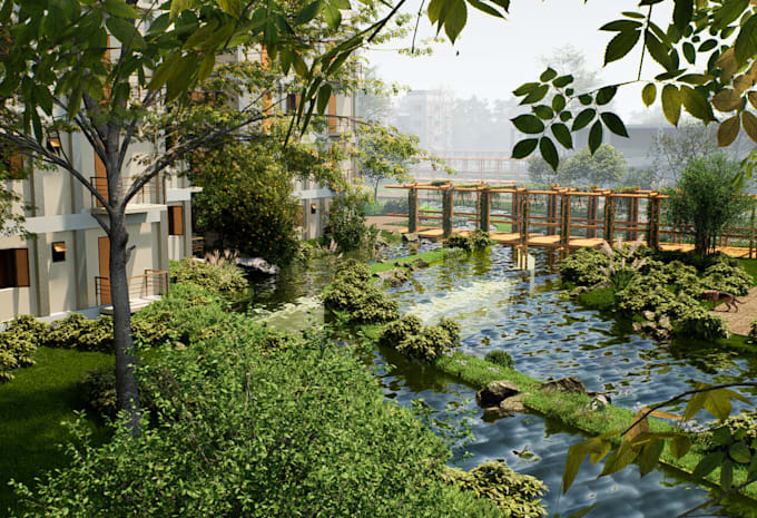 do sketchup model and 3d architectural rendering