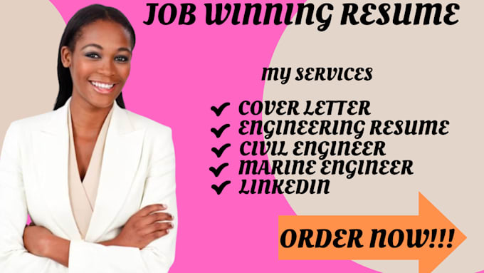 write a professional resume, engineering, cover letter, linkedin