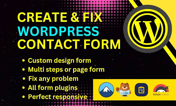 create or fix wordpress contact form