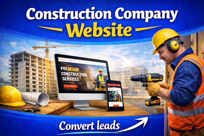 create construction company website, general contractor