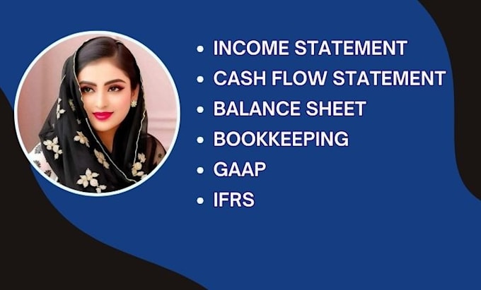 prepare balance sheet, cashflow statement and income statement as per gaap, ifrs