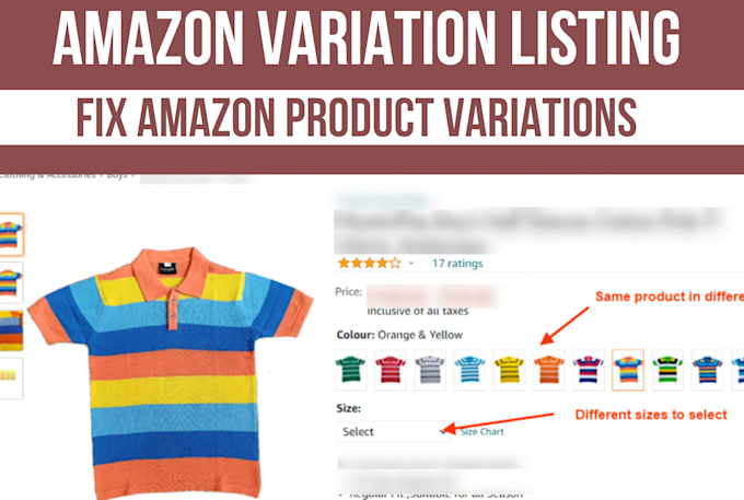 create or fix amazon variation listing or parent child listing variation