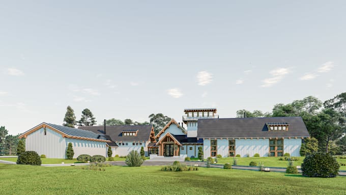 do best 3d models in sketchup or revit and 3d rendering