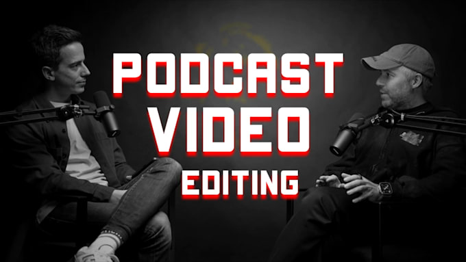 do podcast video editing with motion graphics video
