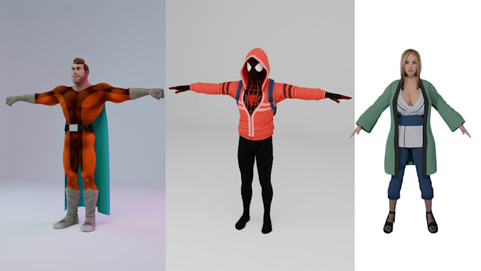 Create 3d character models and animations for games by Kamal_0700 | Fiverr