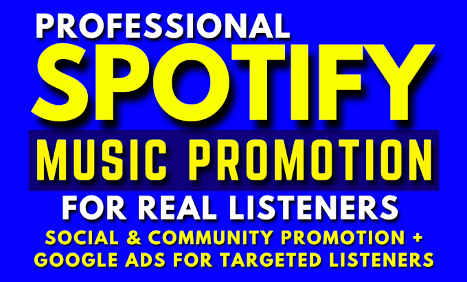 do professional spotify music promotion for real listeners