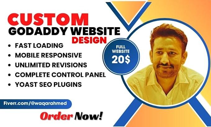 create professional godaddy website design or redesign