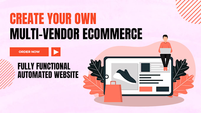custom multi vendor ecommerce website, online store website, multi vendor store