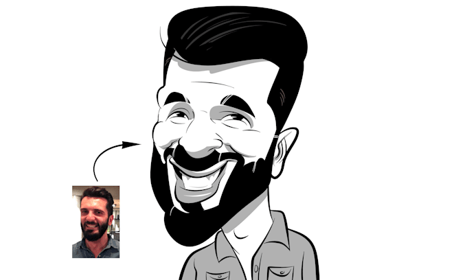 create unique and funny caricature art