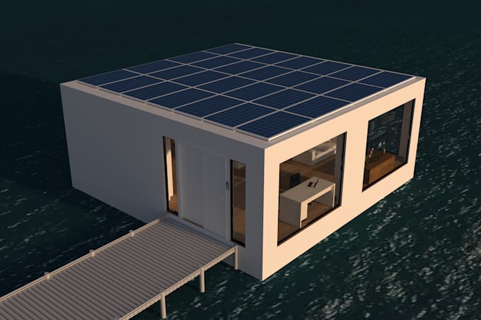 do 3d exterior model and rendering