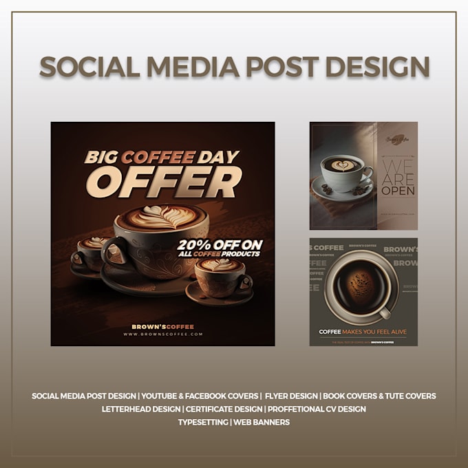 Design professional social media posts, facebook banners by Manusha ...