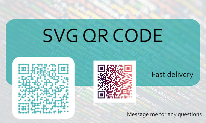 Qr Code Sample For Designing Svg Create a vector svg qr code for you
