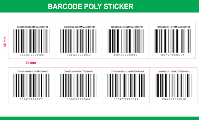 design qr barcode or any barcode sticker within 1 hour