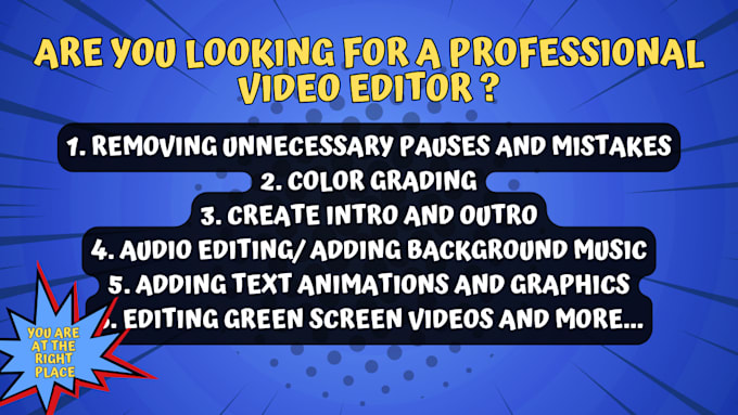 edit youtube, podcast, and corporate videos