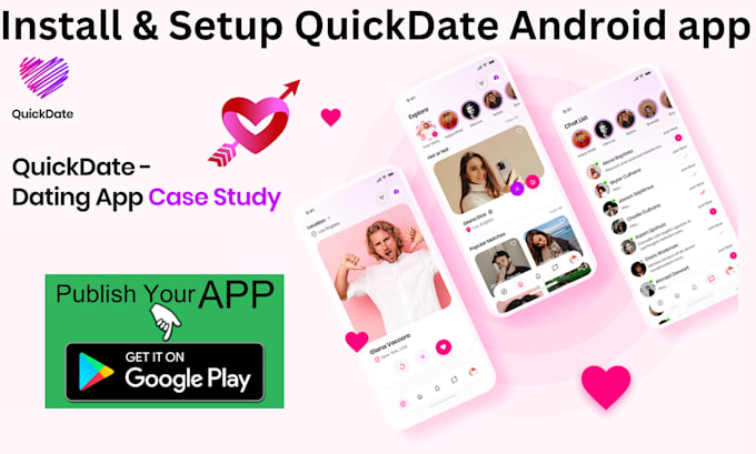 setup quickdate android app and fixed bugs