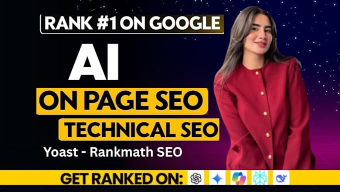 do complete website onpage SEO and technical optimization with rankmath, yoast