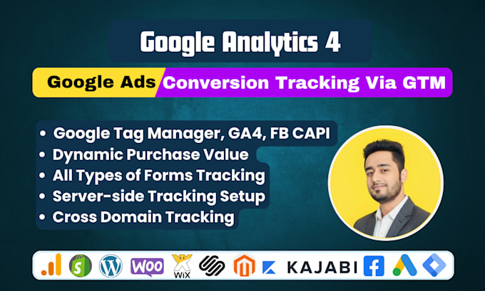 setup google ads conversion tracking, ga4 ecommerce tracking, analytics 4 by GTM