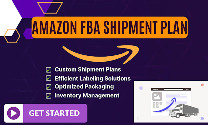 create amazon fba shipments plan and manage inventory shipping label