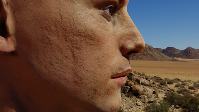 create a realistic human model with blender and cc4
