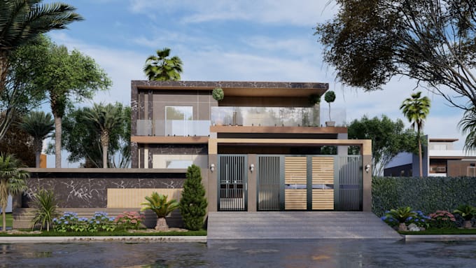 design 3d interior , exterior and rendering, via sketchup and 3ds max