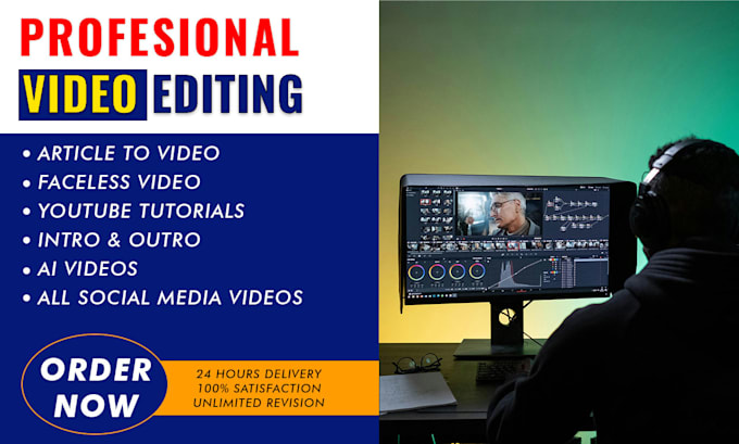 do article to video, faceless, youtube tutorial editing