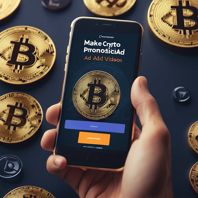 create crypto promotional video ads