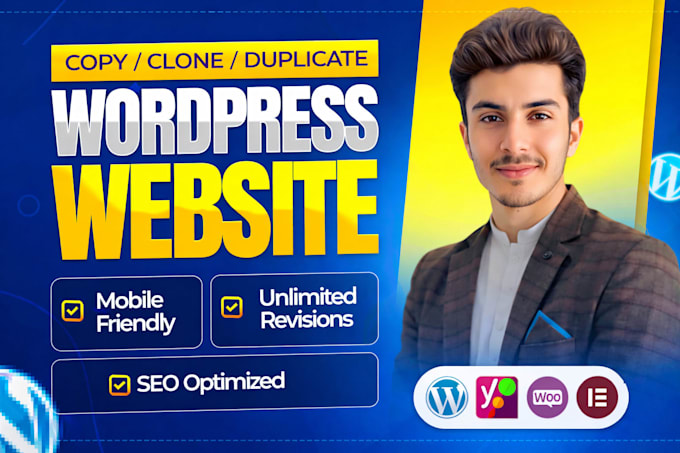 design, redesign, duplicate, copy, or clone any wordpress website