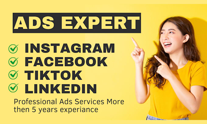 do tiktok, linkedin, instagram, facebook ads campaigns