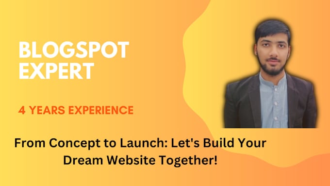 create and design blogspot website on blogger