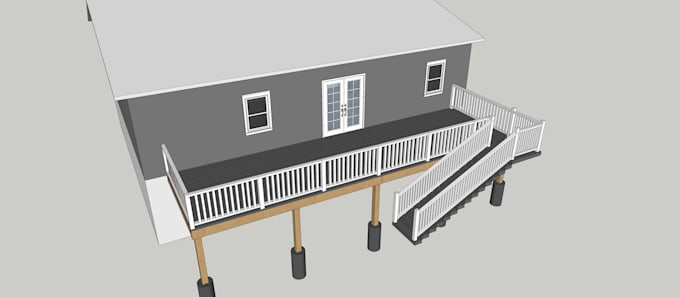 provide you deck patio pergola drawing set for city permit